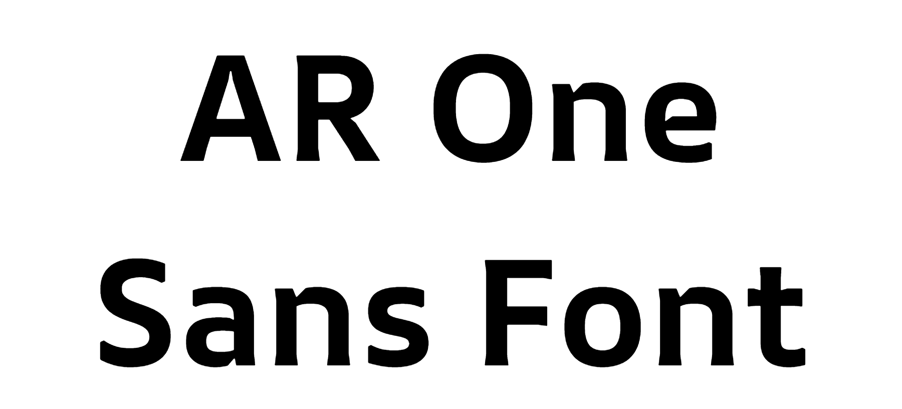 AR One Sans Font Download