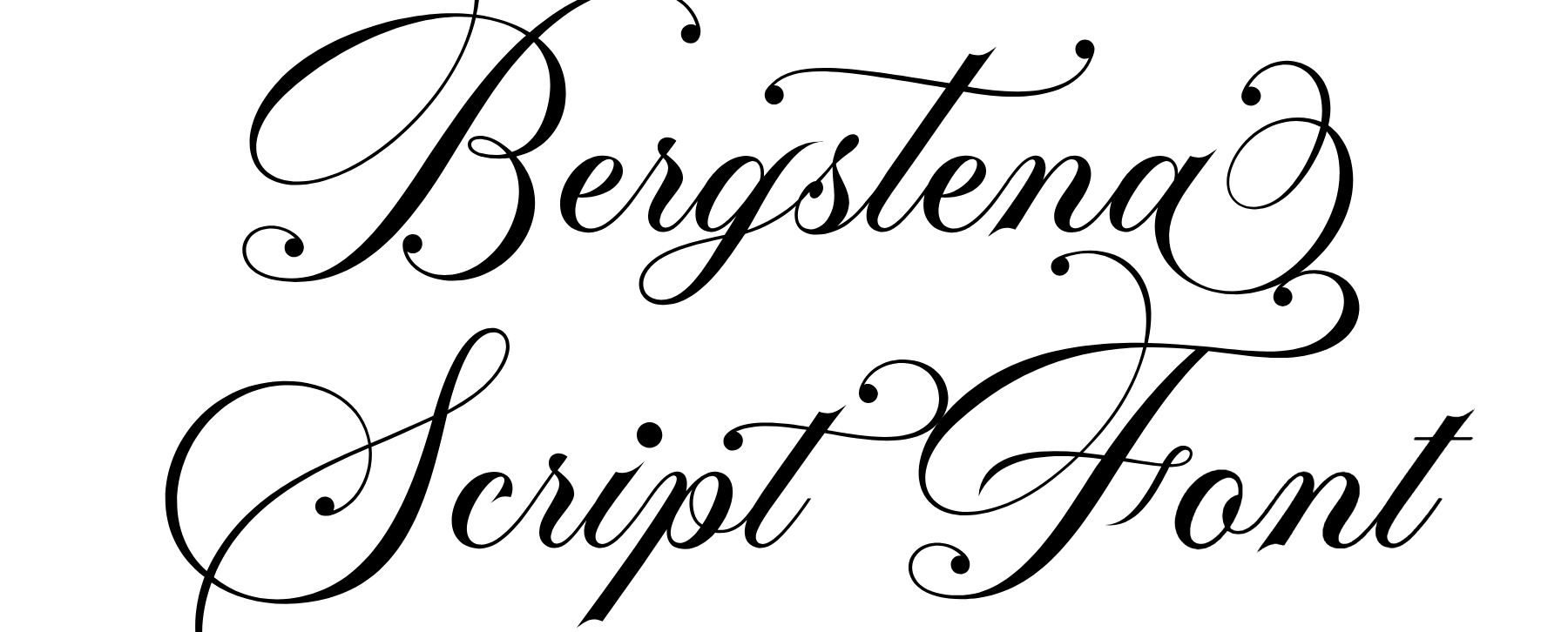 Bergstena Script Font Download