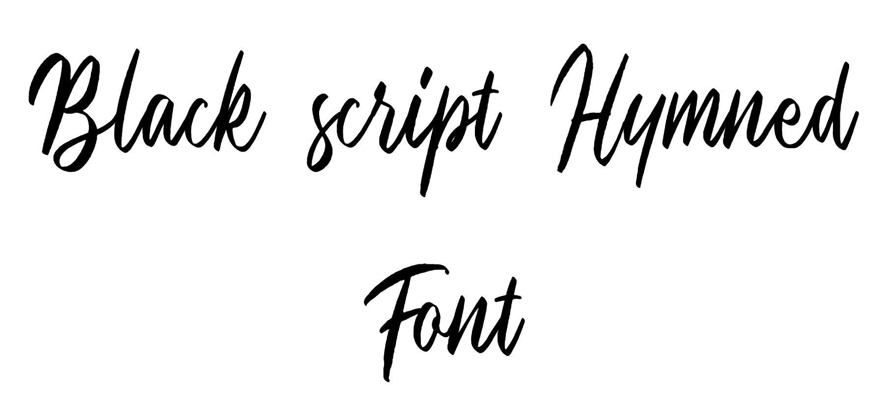 Black script Hymned Font Download