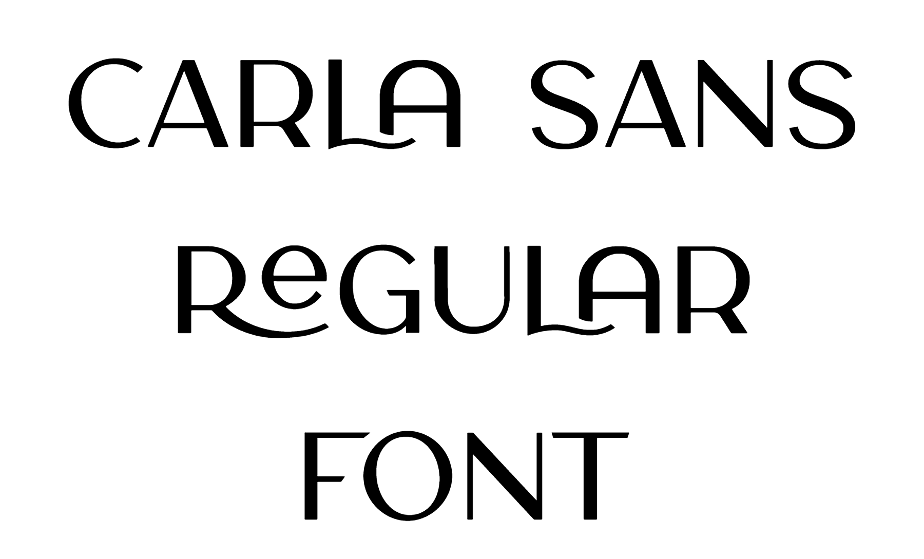 Carla Sans Regular Font Download
