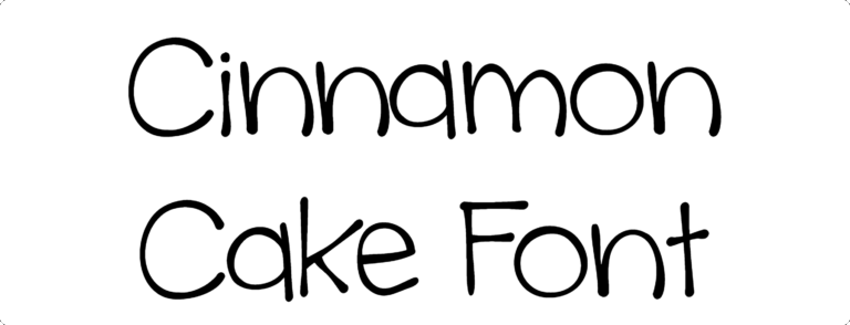 Cinnamon Cake Font Download