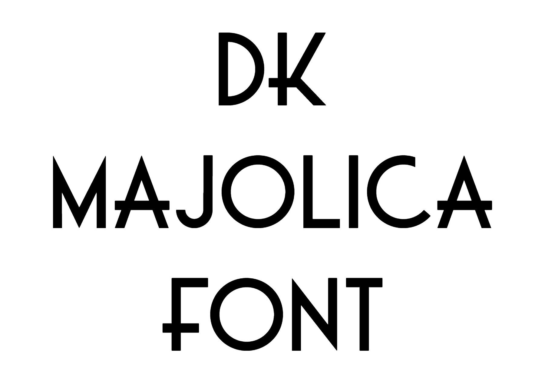 DK Majolica Font Download