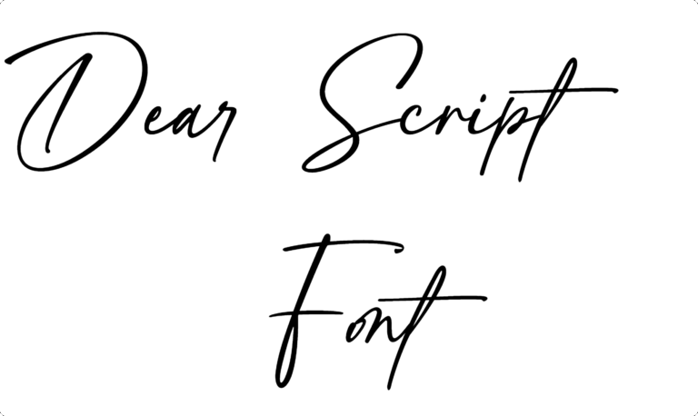 Dear Script Font Download