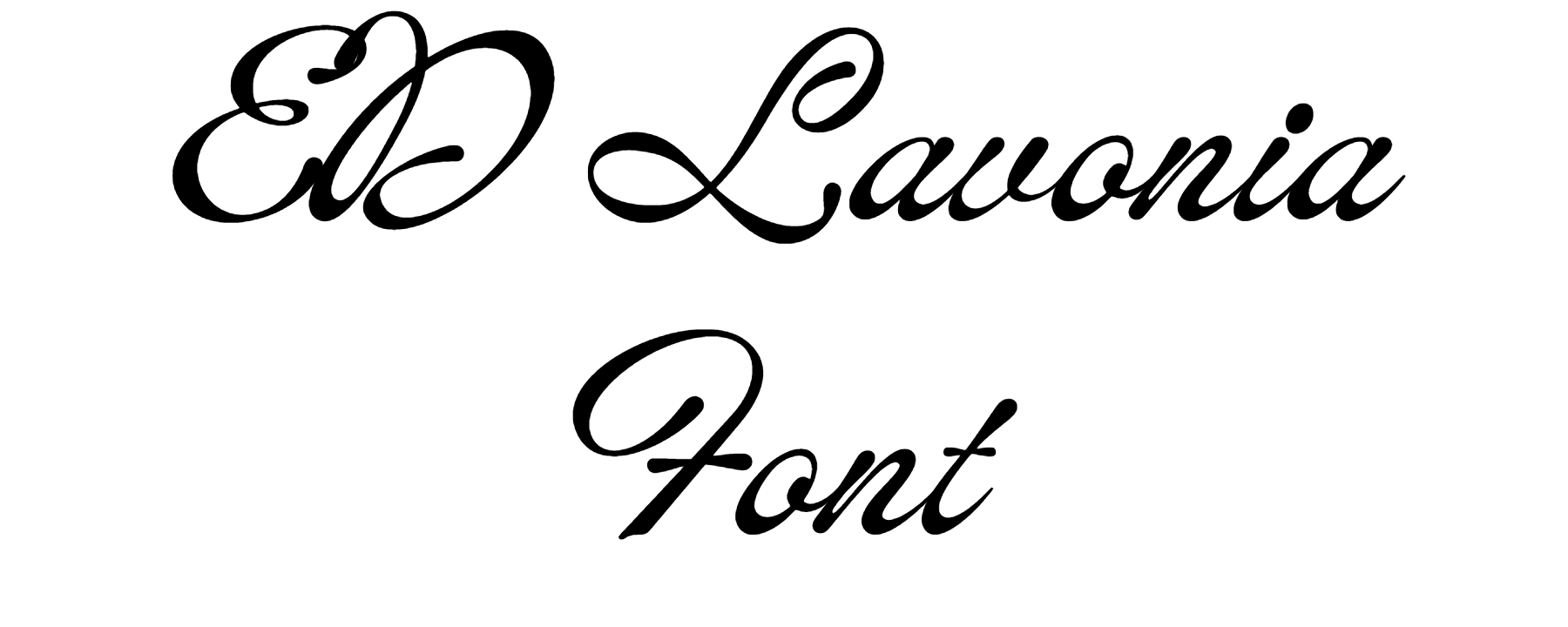 ED Lavonia Font Download