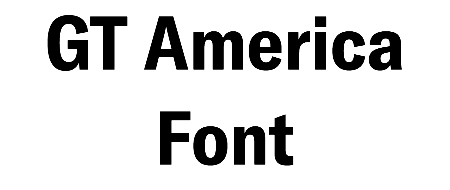 GT America Font Download