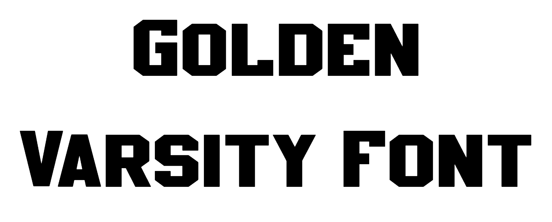 Golden Varsity Font Download