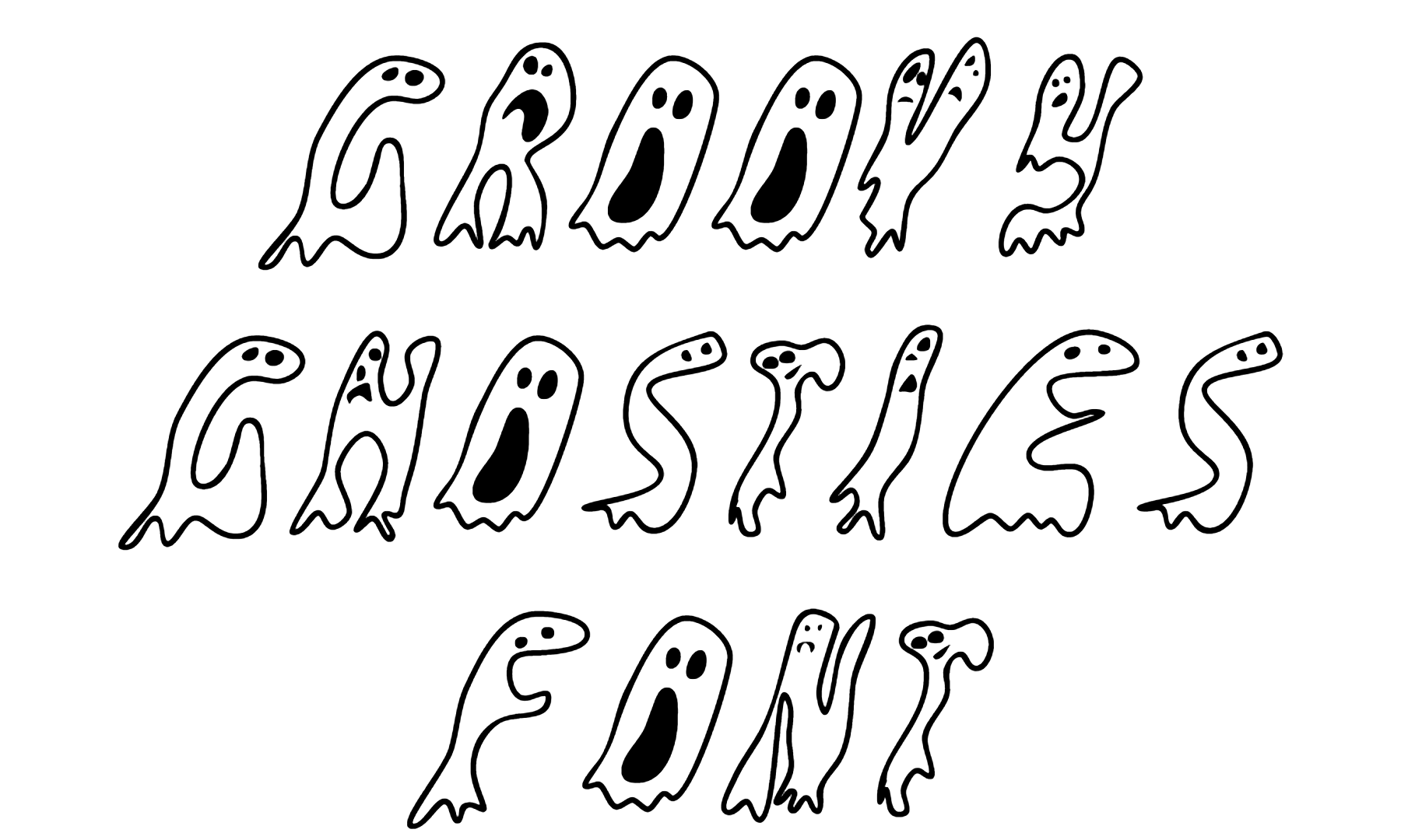 Groovy Ghosties Font Download