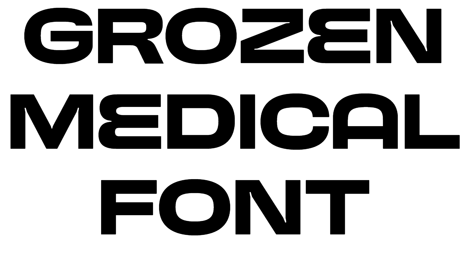Grozen Medical Font Download