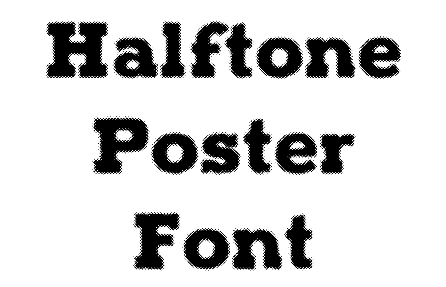 Halftone Poster Font Download