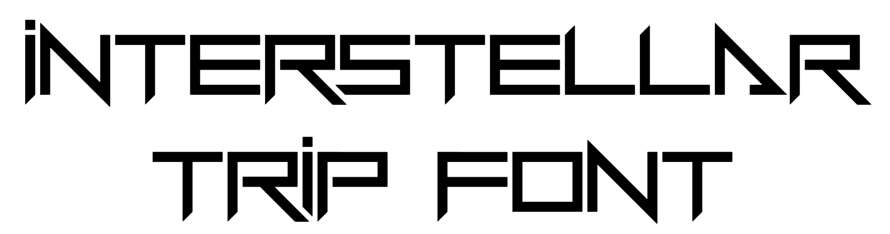Interstellar Trip Font Download