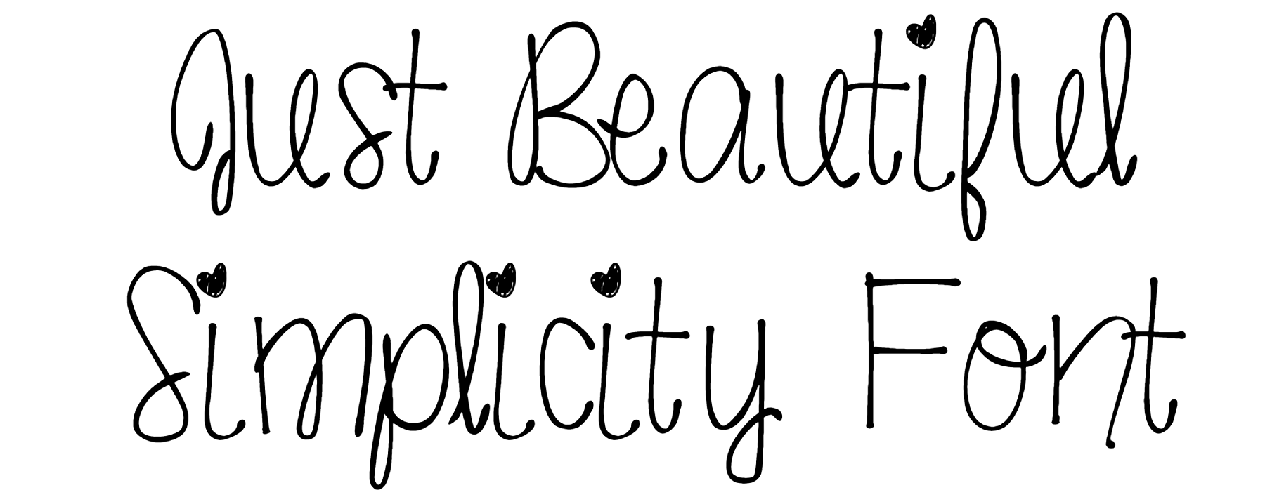 Just Beautiful Simplicity Font Download