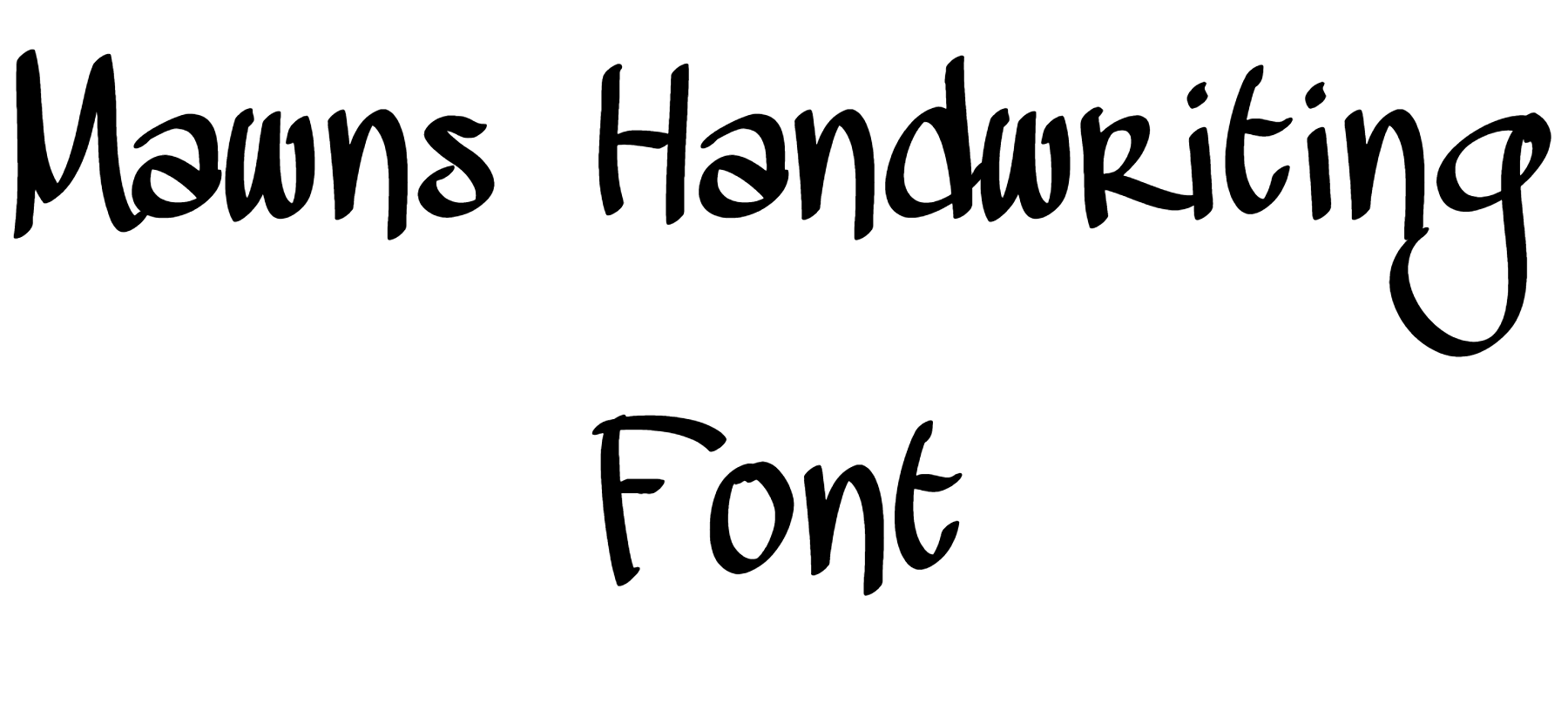 Mawns Handwriting Font Download