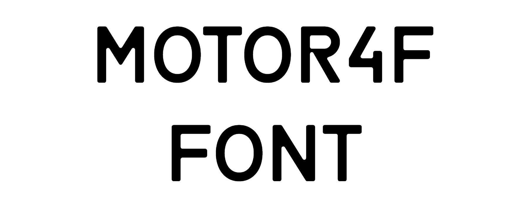 Motor4F Font Download