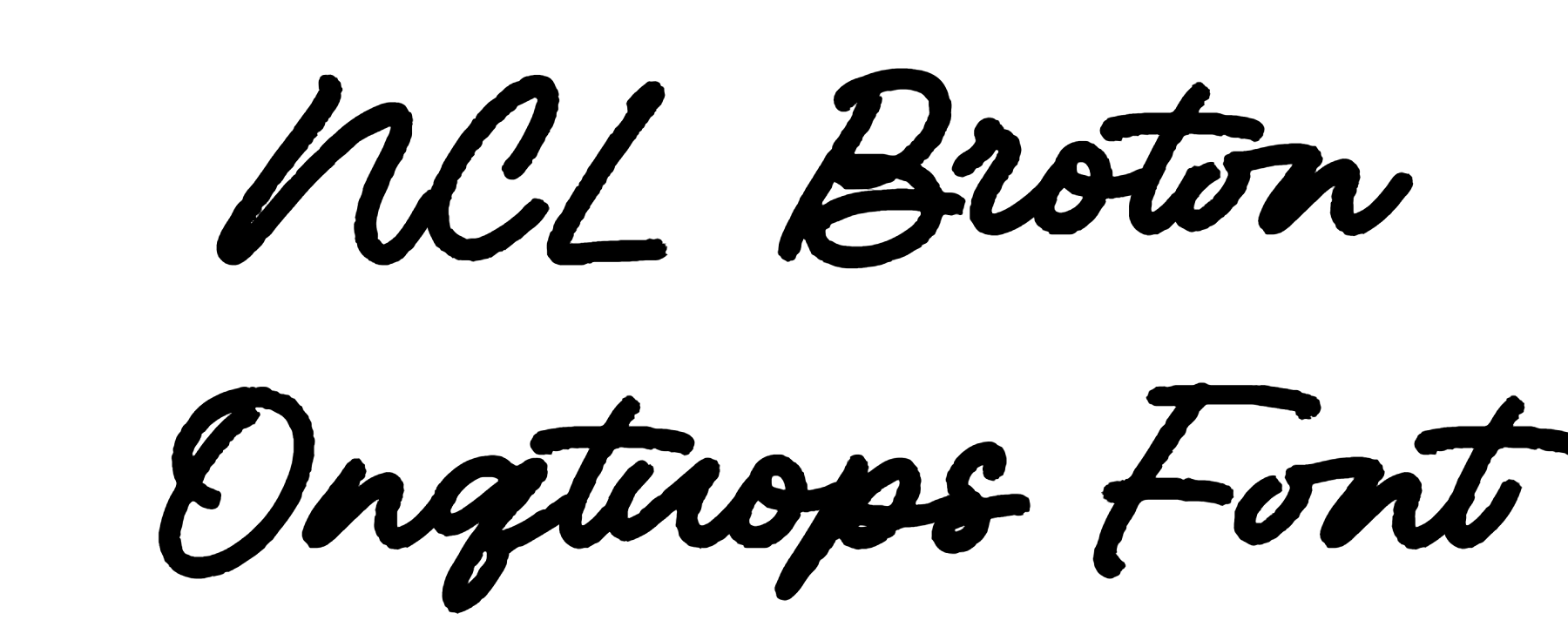 NCL Broton Onqtuops Font Download