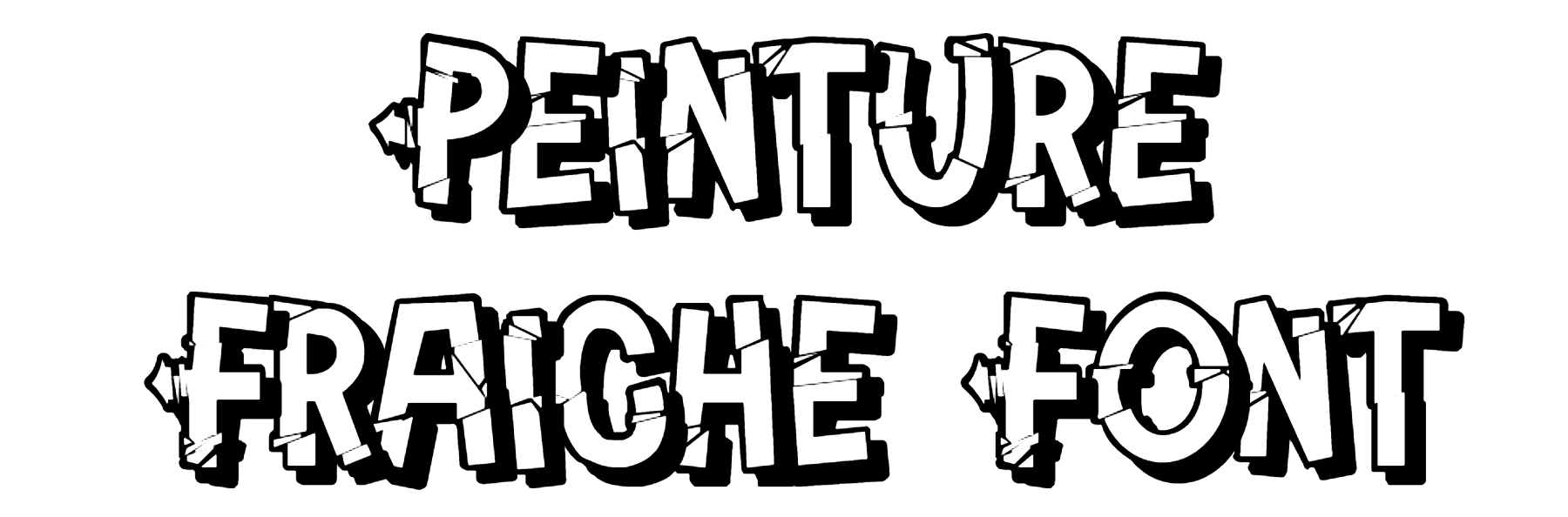 Peinture Fraiche Font Download