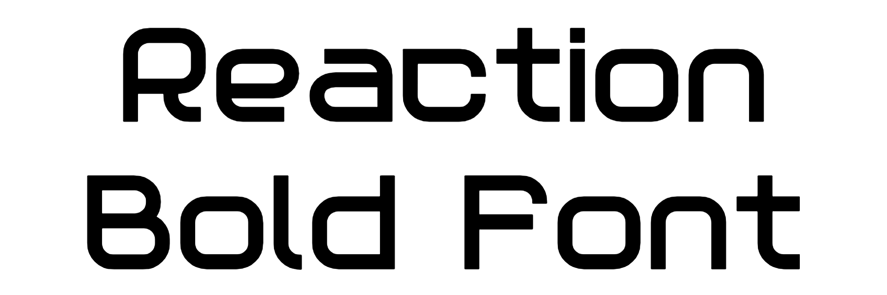 Reaction Bold Font Download