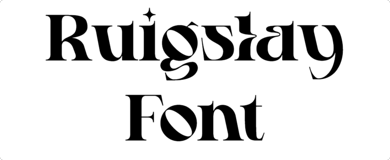 Ruigslay Font Download