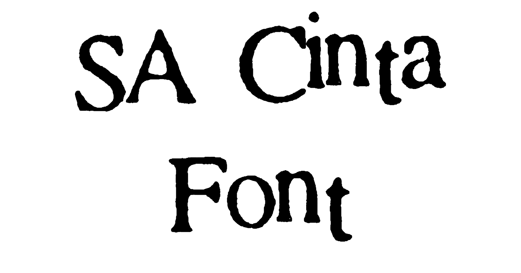 SA Cinta Font Download