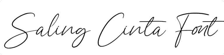 Saling Cinta Font Download