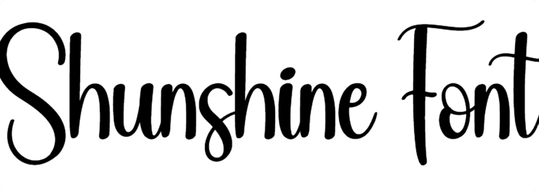 Shunshine Font Download