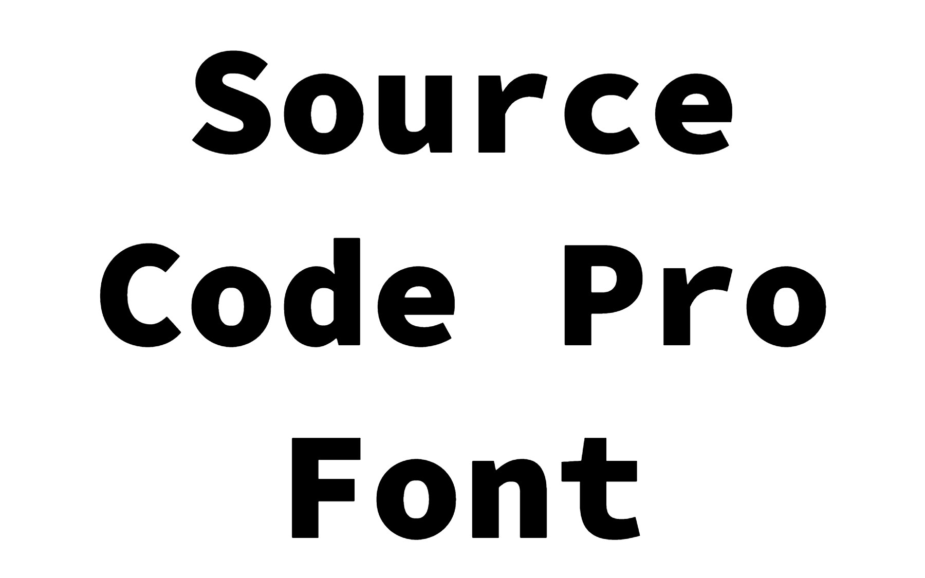 Source Code Pro Font Download