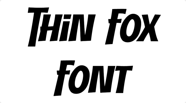 Thin Fox Font Download