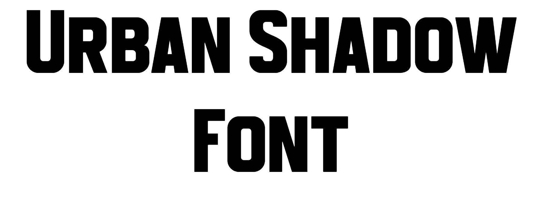 Urban Shadow Font Download
