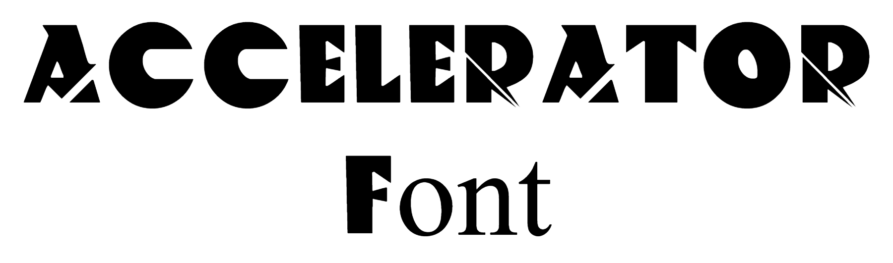 ACCELERATOR Font Download