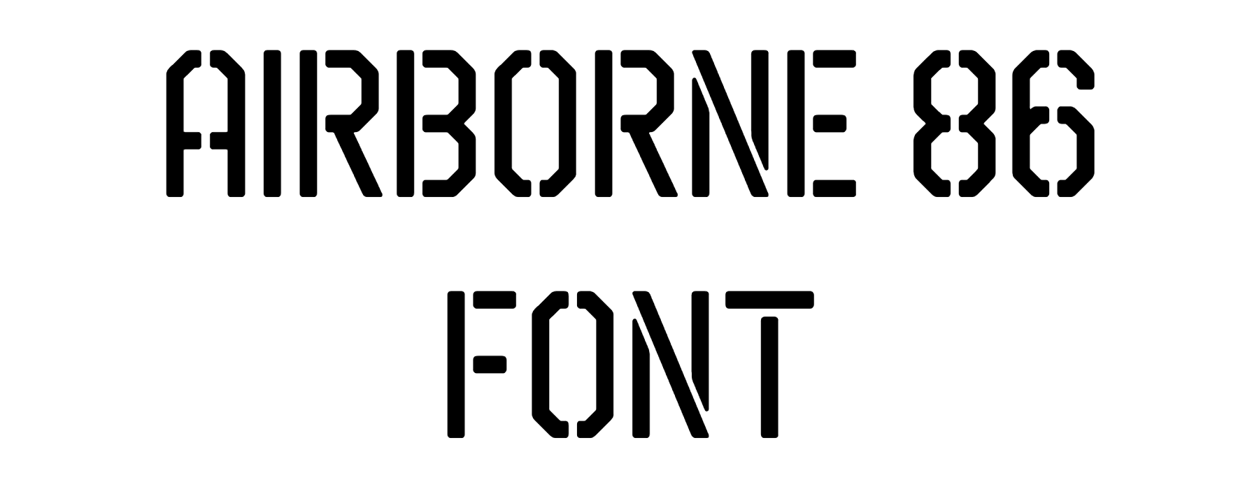Airborne 86 Font Download