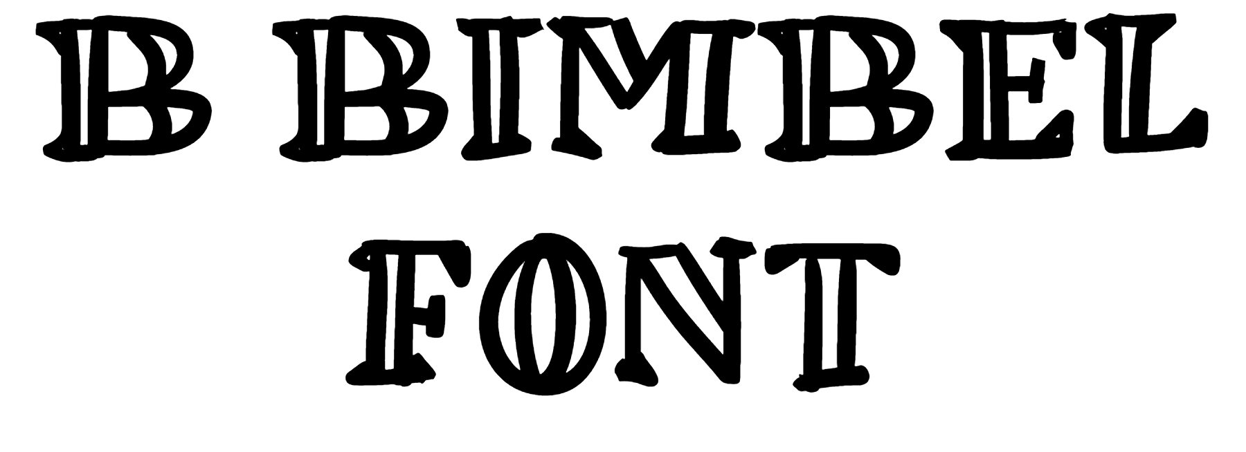 B Bimbel Font Download
