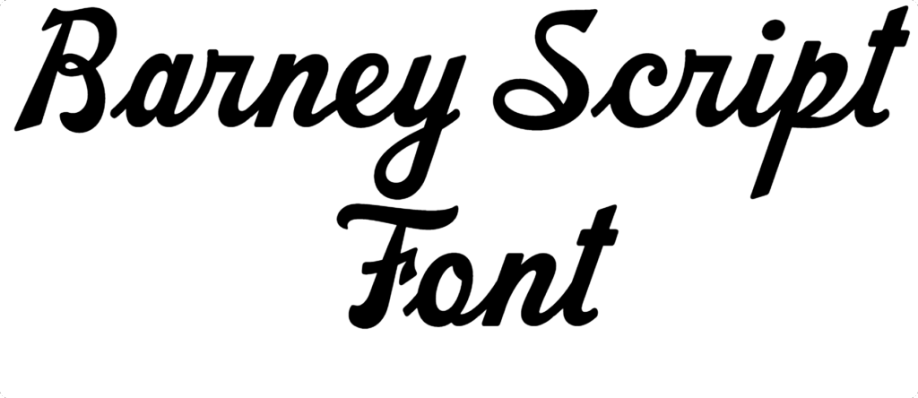Barney Script Font | DafontStyle