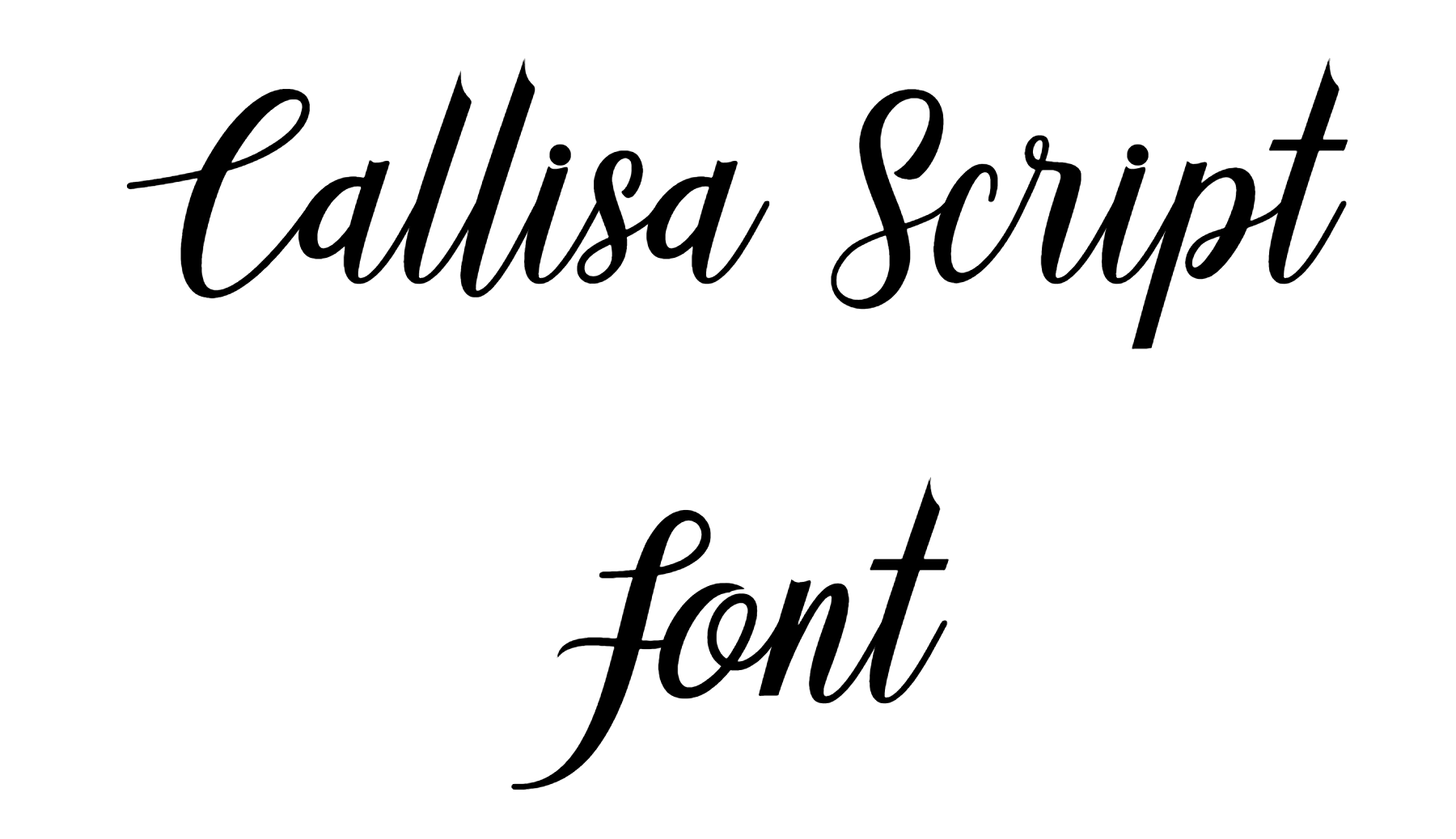 Callisa Script Font Download