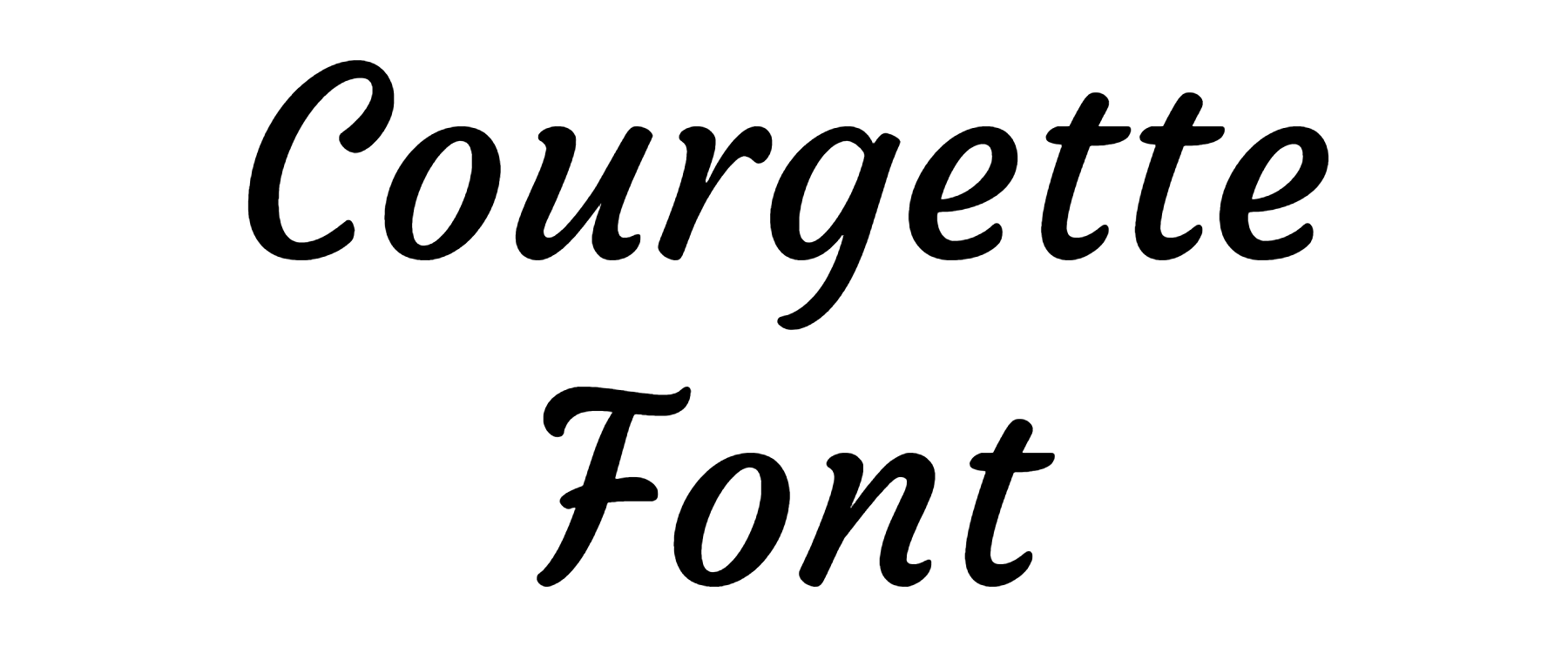 Courgette Font Download