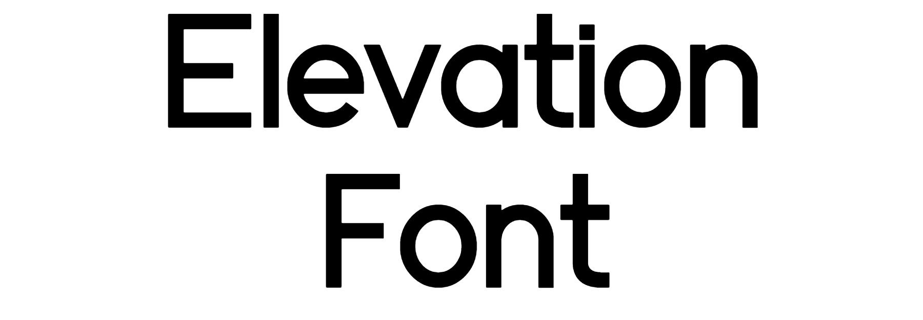 Elevation Font Download