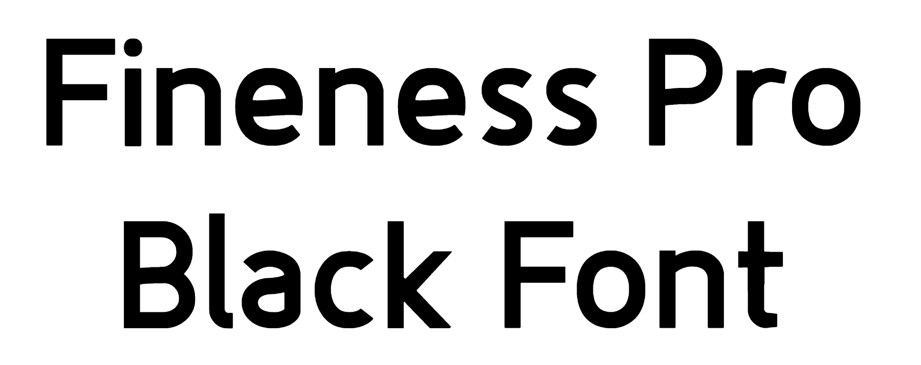 Fineness Pro Black Font Download