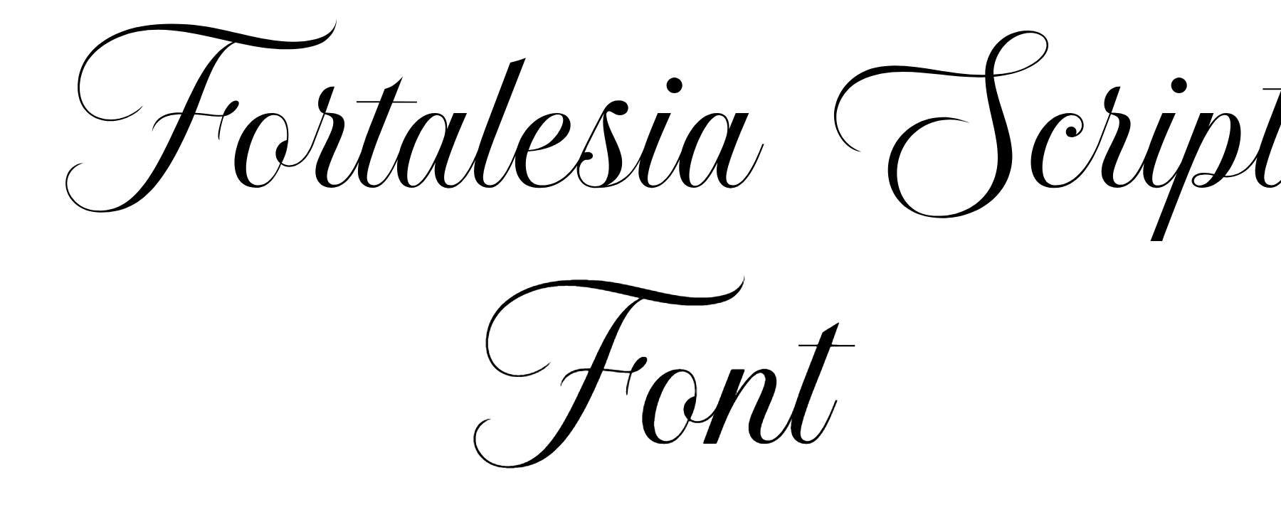 Fortalesia Script Font Download