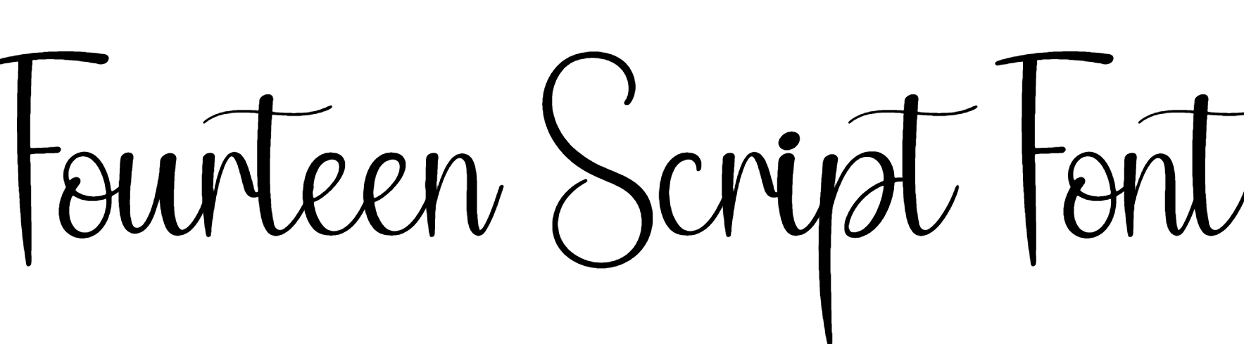 Fourteen Script Font Download