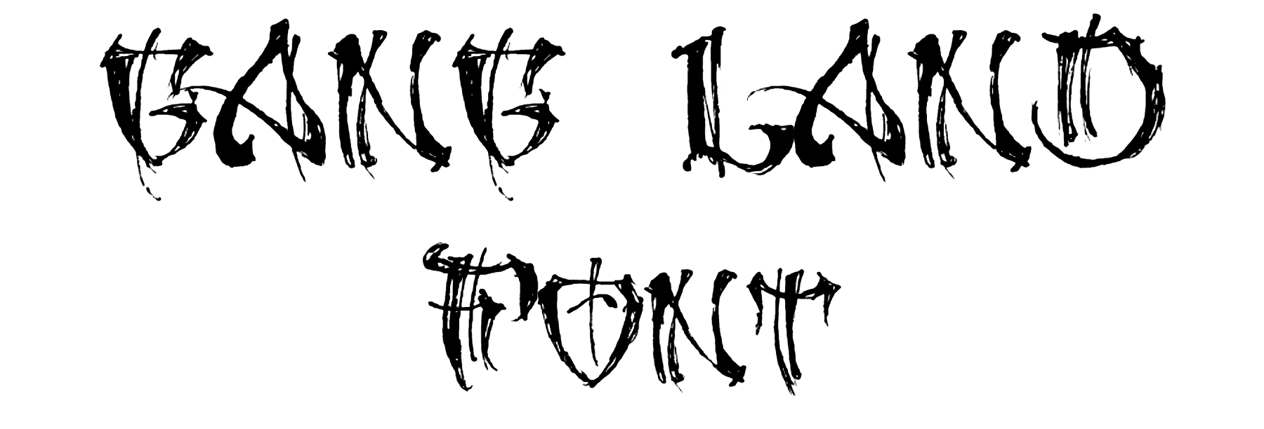 GANG LAND Font Download