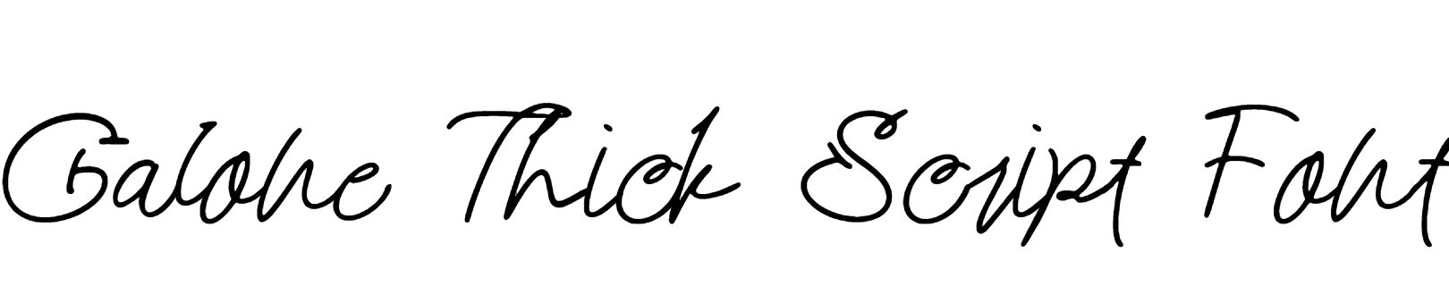 Galone Thick Script Font Download