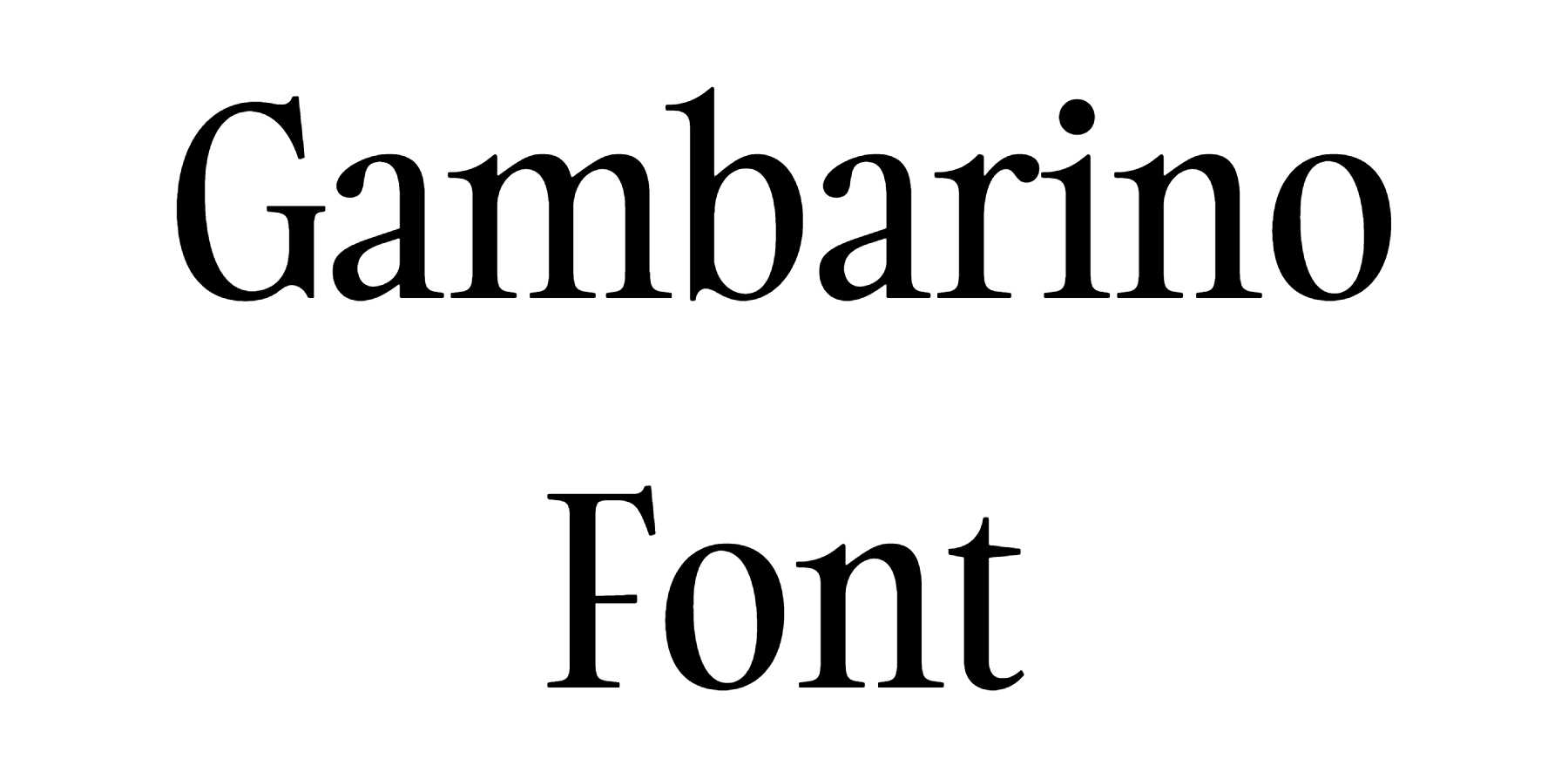 Gambarino Font Download
