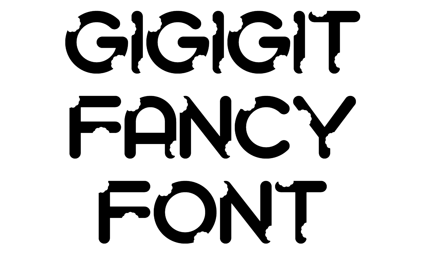Gigigit Fancy Font Download
