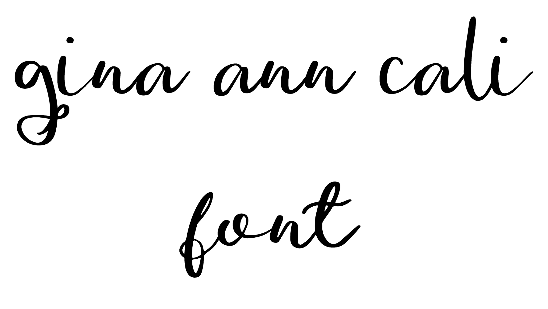 Gina Ann Cali Font Download