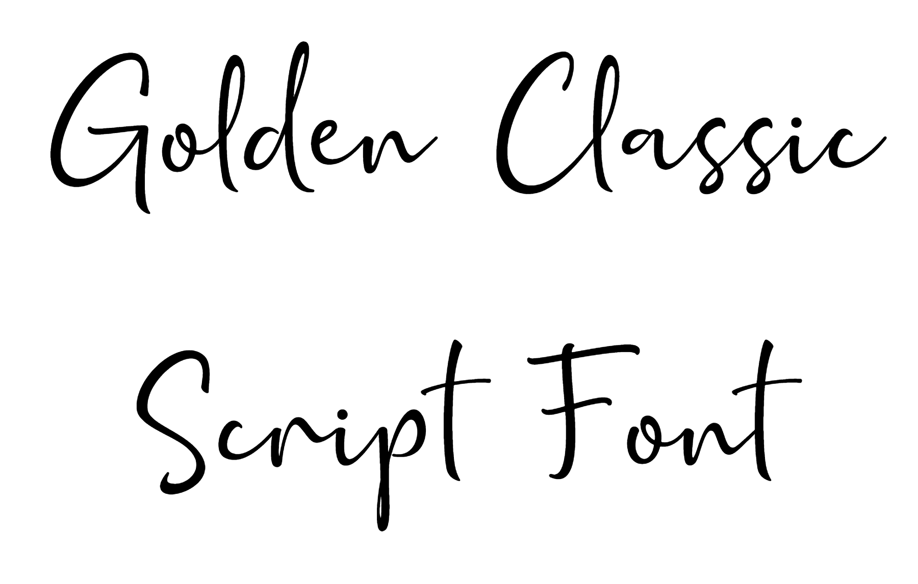 Golden Classic Script Font Download