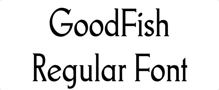 GoodFish Regular Font Download