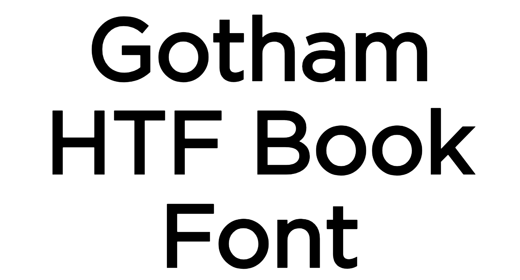 Gotham HTF Book Font Download