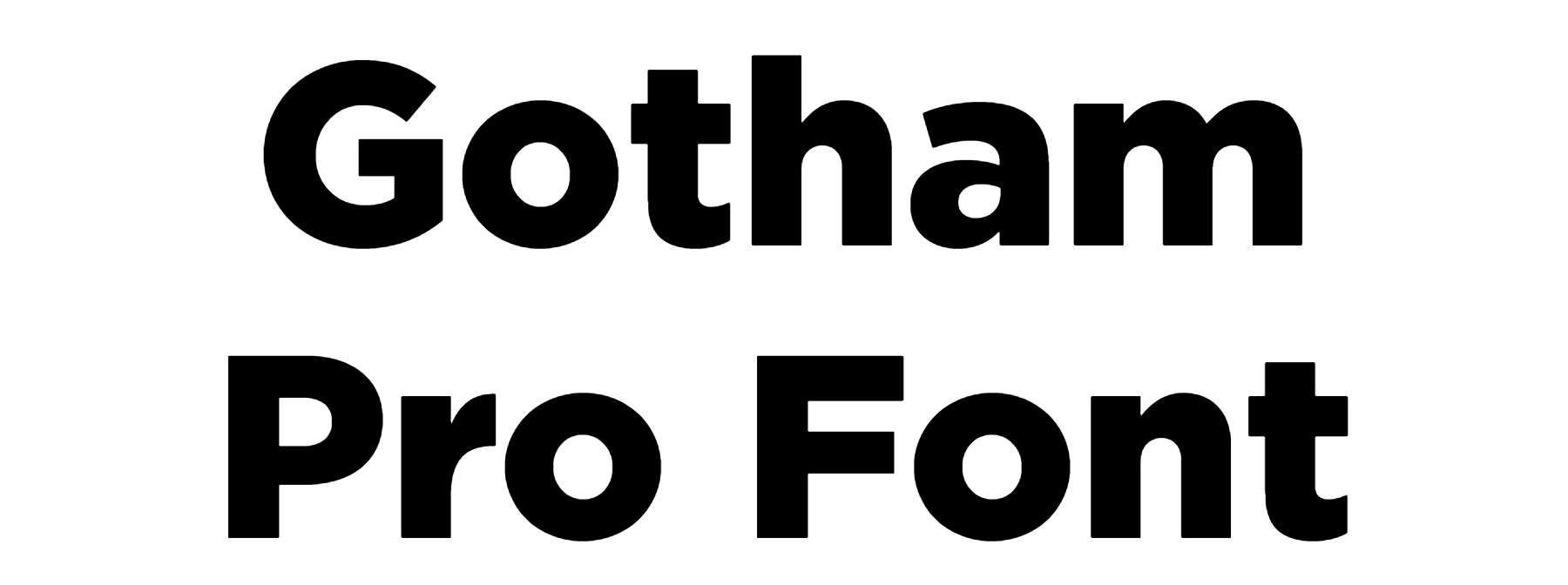 Gotham Pro Font Download