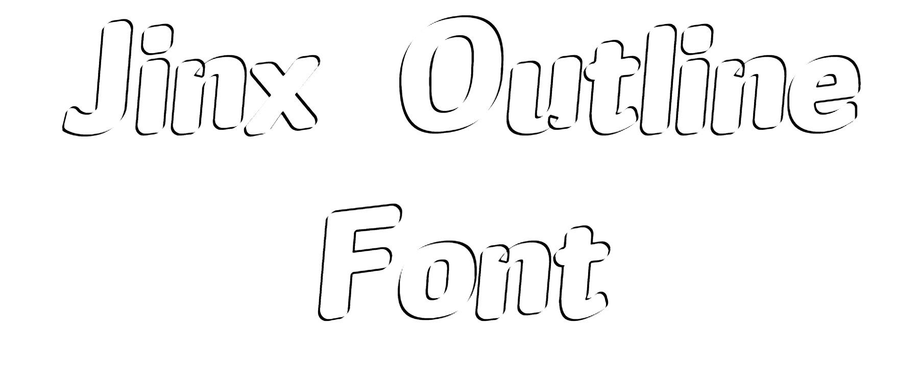 Jinx Outline Font Download
