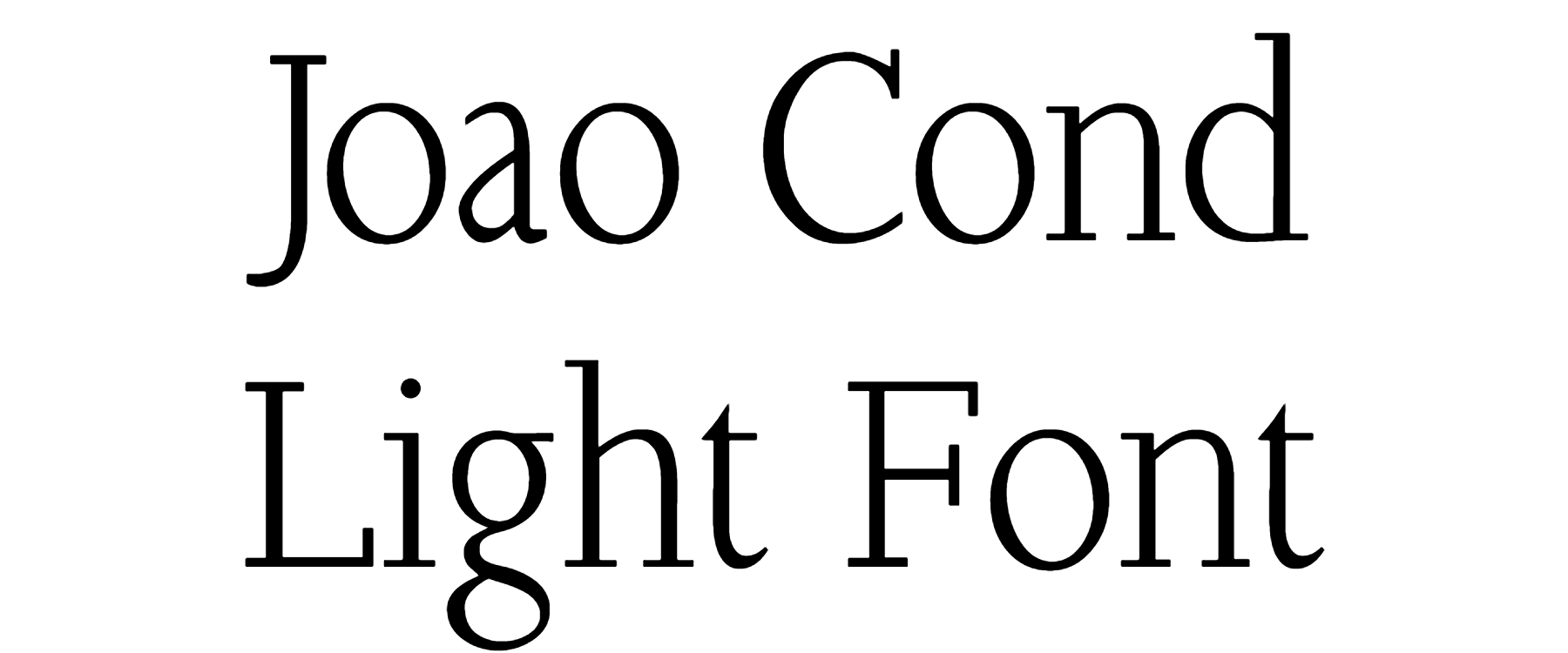 Joao Cond Light Font Download
