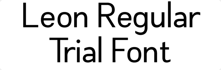 Leon Regular Trial Font Download