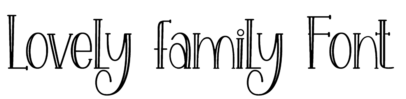 Lovely family Font Download